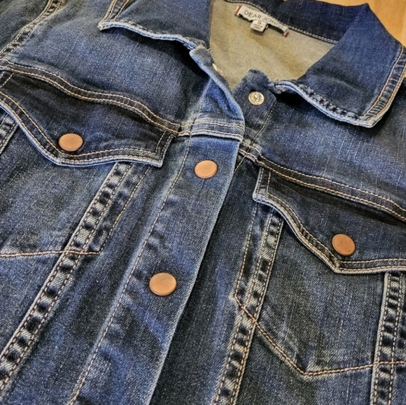 Dear John Womens Denim Jean Button Up Mini Dress Size Small - Picture 5 of 7
